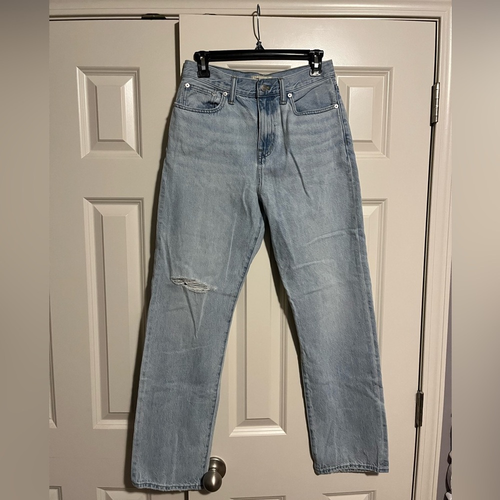 Madewell Light Wash 90s Straight Leg Jeans